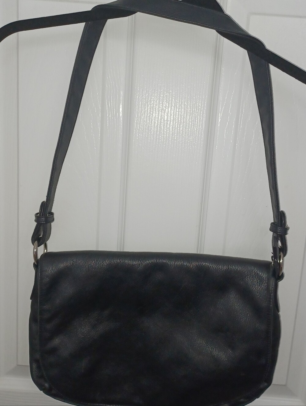 Black Genuine Leather Shoulder Bag